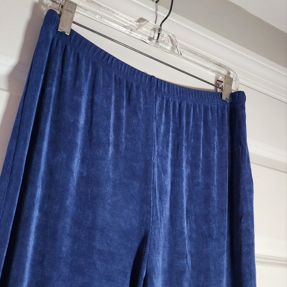 Slinky Brand Super Stretchy Blue Pull On Pants 22.5in Inseam M - Picture 2 of 4